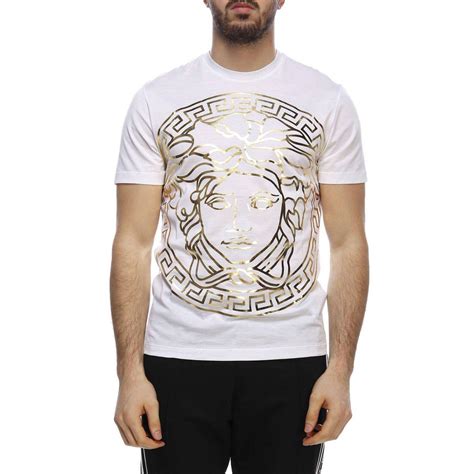 t shirt versace blanc|versace t shirt men price.